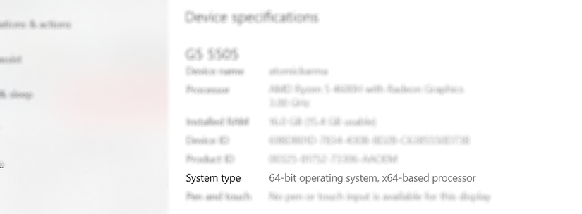 Проверка, что Windows установлена в 64‑битной версии