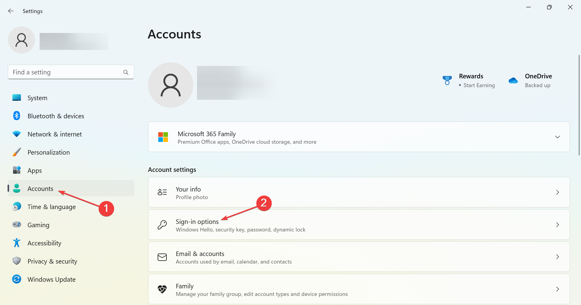Параметры входа в Windows