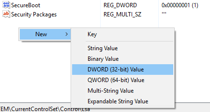 Registry: Neuen DWORD-Wert anlegen