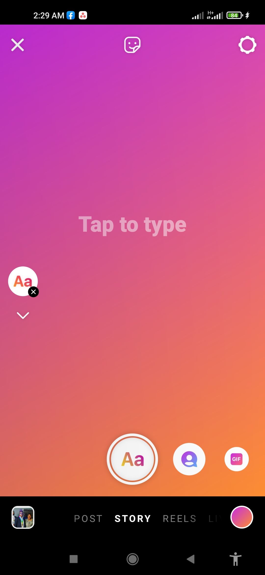 Instagram Poll tap Sticker