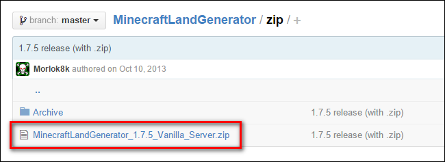 Загрузка архива MLG