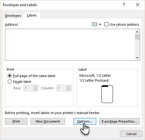 Envelopes and Lables