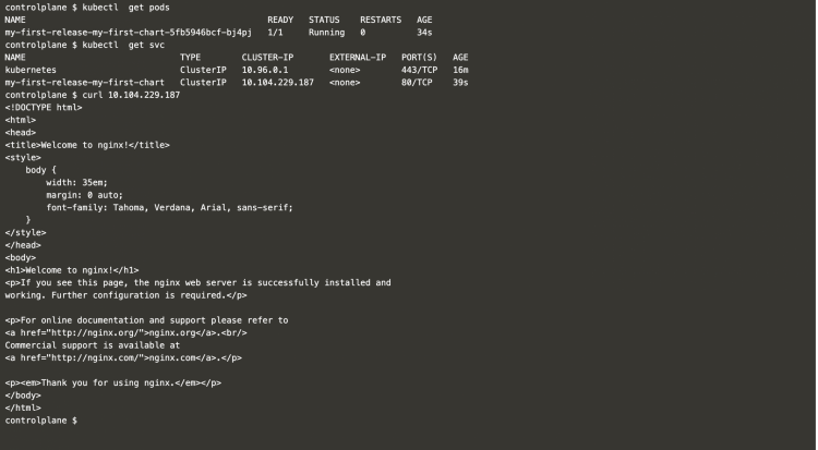 Проверка объектов Kubernetes для Nginx