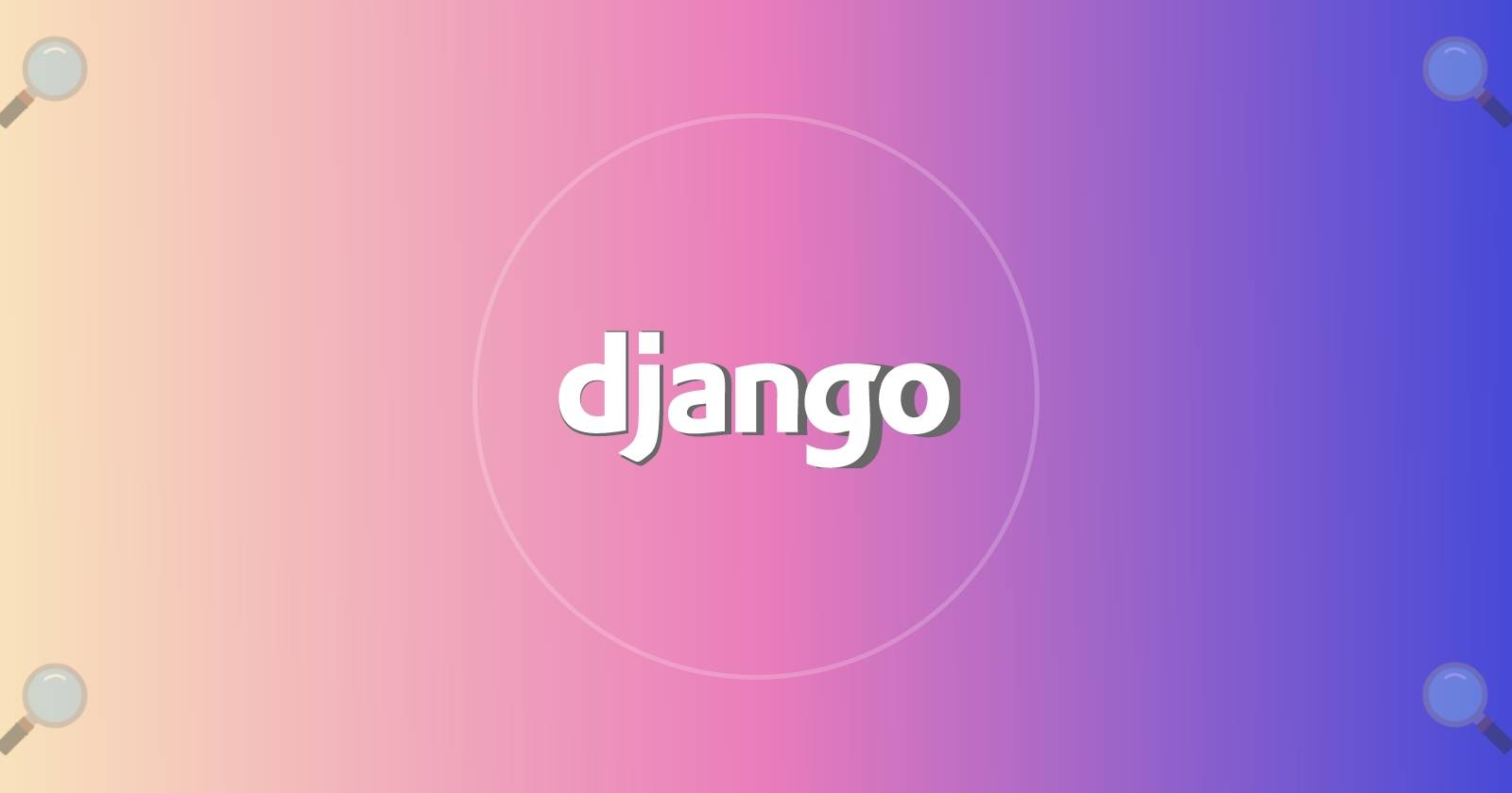 Четыре значка поиска, расположенные вокруг слова