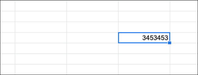 Длинное число без форматирования