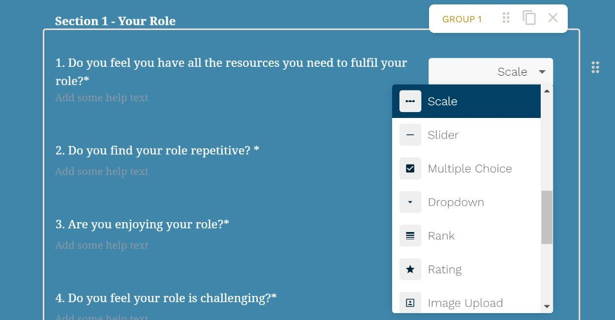Настройка вопросов с несколькими вариантами в Paperform.