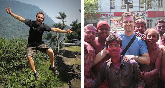 Портреты двух тревел‑хакеров: слева — мужчина, справа — другой мужчина