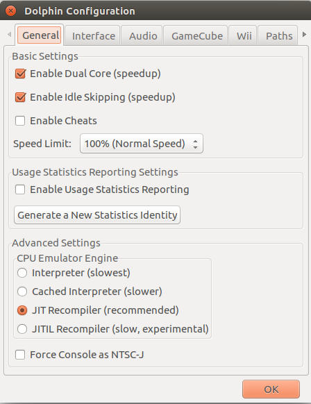 Настройки Dolphin и подключённые контроллеры