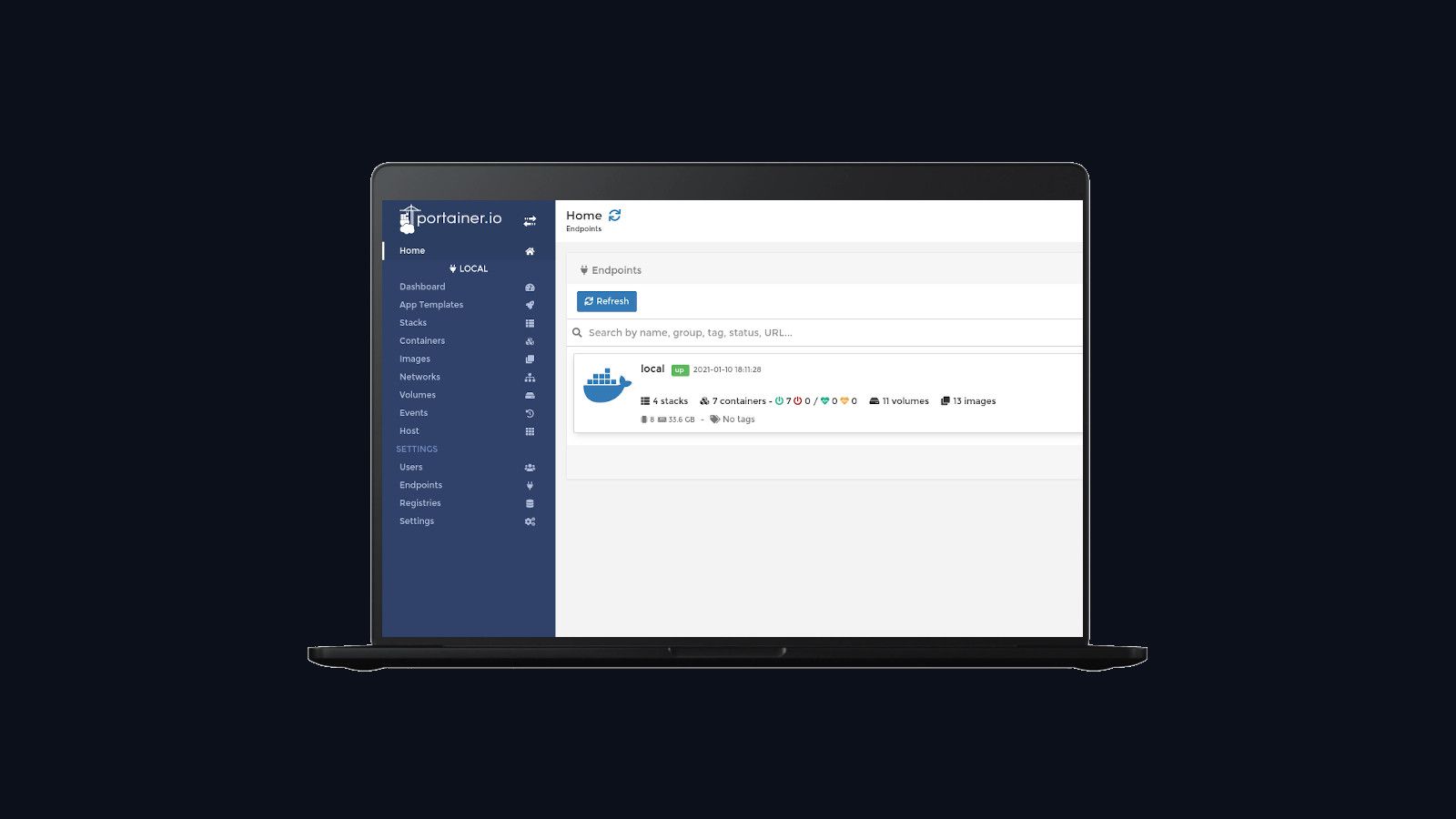 Portainer — графический интерфейс для Docker