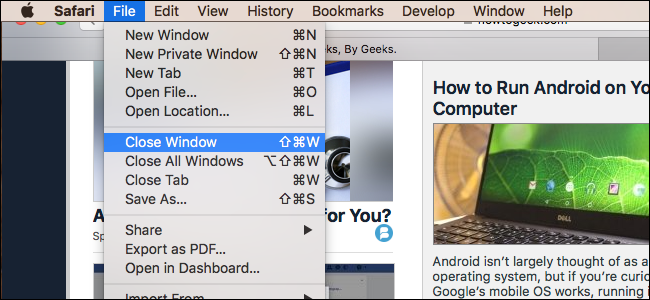 Клавиатурный доступ к строке меню macOS