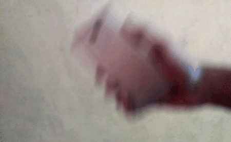 Анимация примера жеста: поворот и рубящий жест