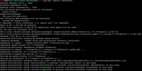 Установка vnc4server
