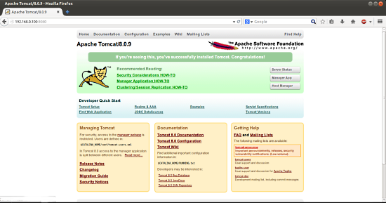 Установка Tomcat на Ubuntu 14.04