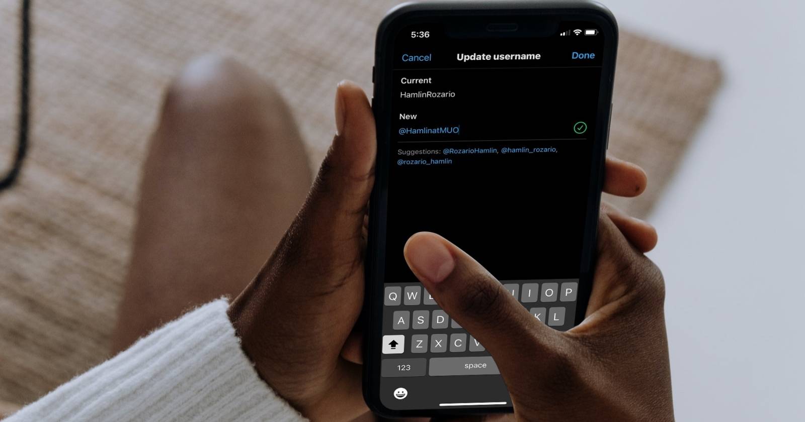 Приложение Twitter на iPhone