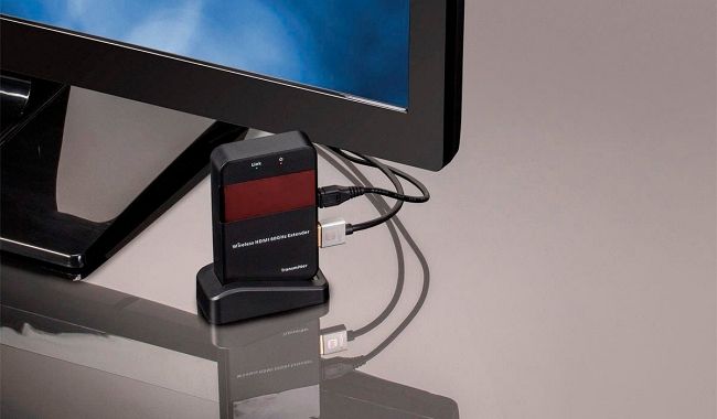 Беспроводной HDMI передатчик и приёмник для комнатной передачи.