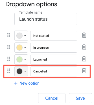 Добавлен элемент выпадающего списка