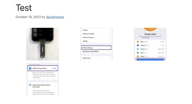 Gallery Shortcode Result