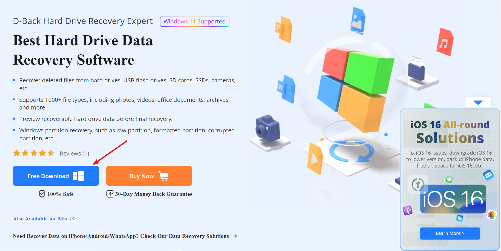 Загрузка iMyFone D-Back