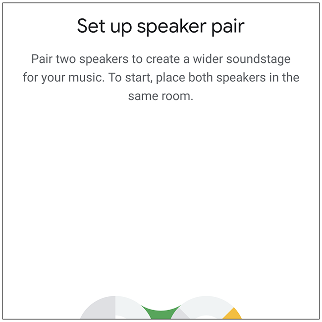 Кнопка «Далее» при настройке пары