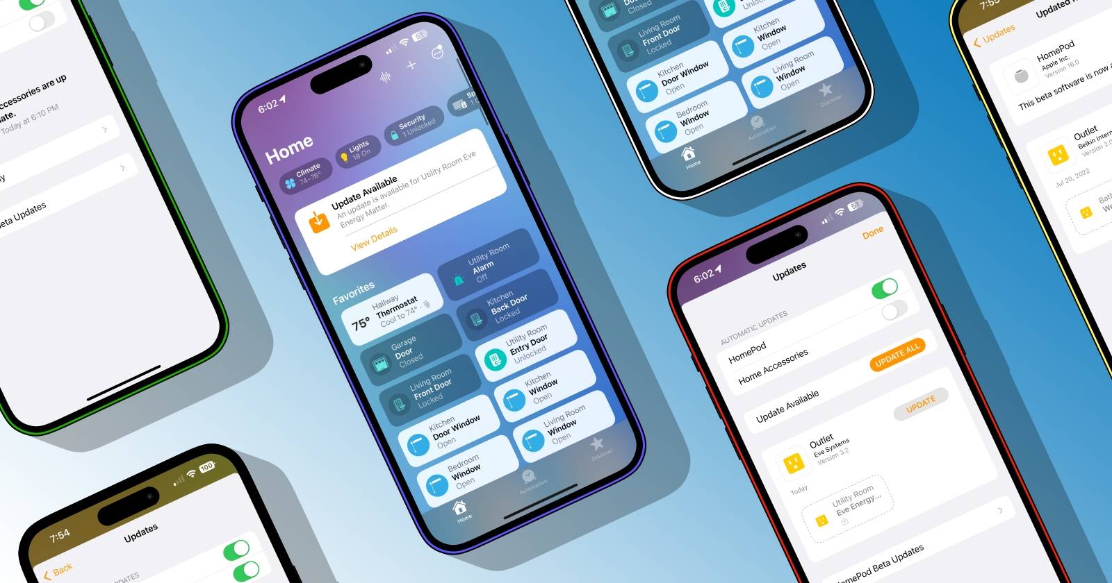 Как обновлять аксессуары HomeKit через приложение Дом