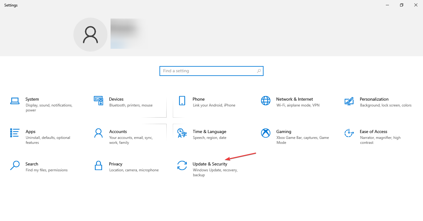 Параметры — обновление и безопасность