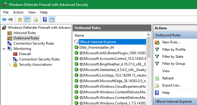 Добавить правило брандмауэра Windows