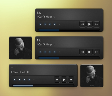 Пример скина Click 2 для CD Art Display в трёх версиях