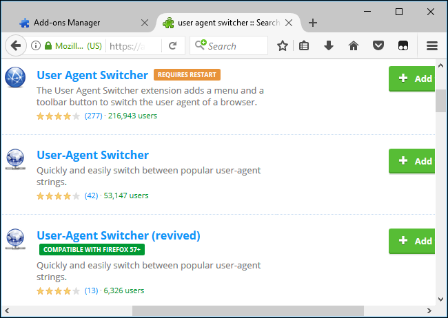 Список совместимых расширений и найденная альтернатива