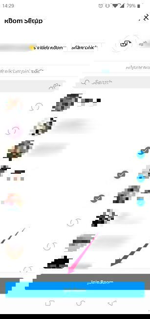 Android Instagram: присоединиться к комнате