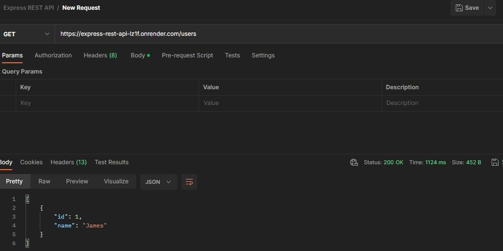 Запрос GET в Postman для API