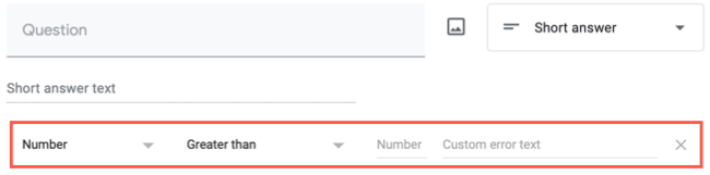 Параметры проверки ответов в поле вопроса