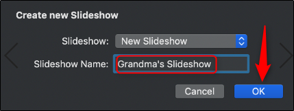 save grannys slideshow on mac