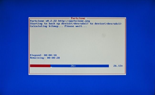 Начало процесса клонирования