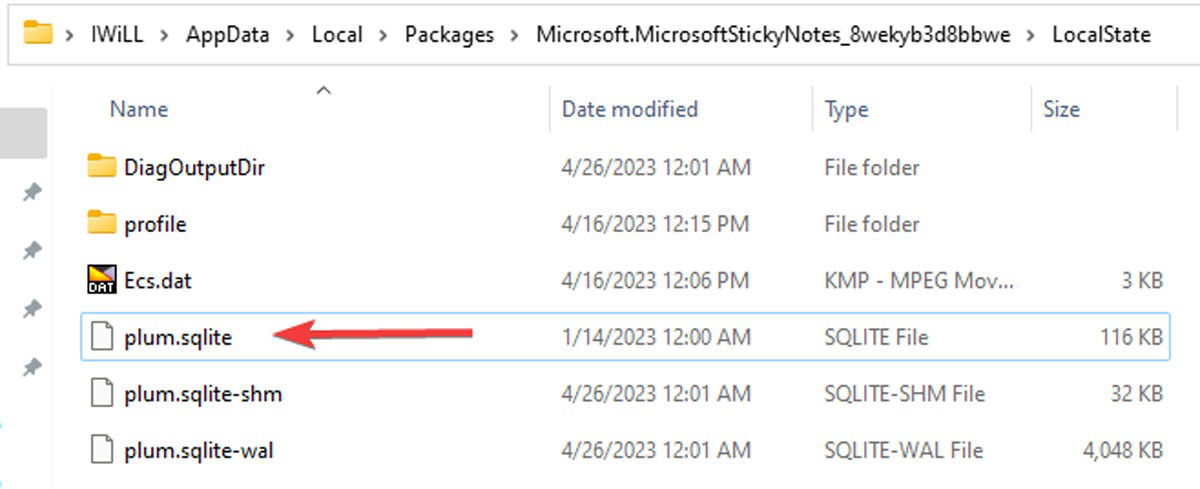 Файл plum.sqlite в Проводнике Windows