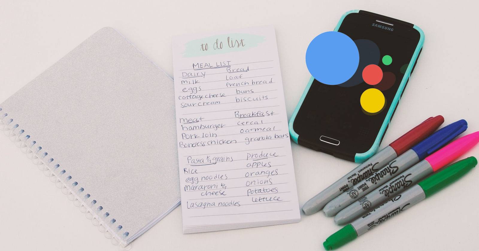 Списки покупок через Google Assistant