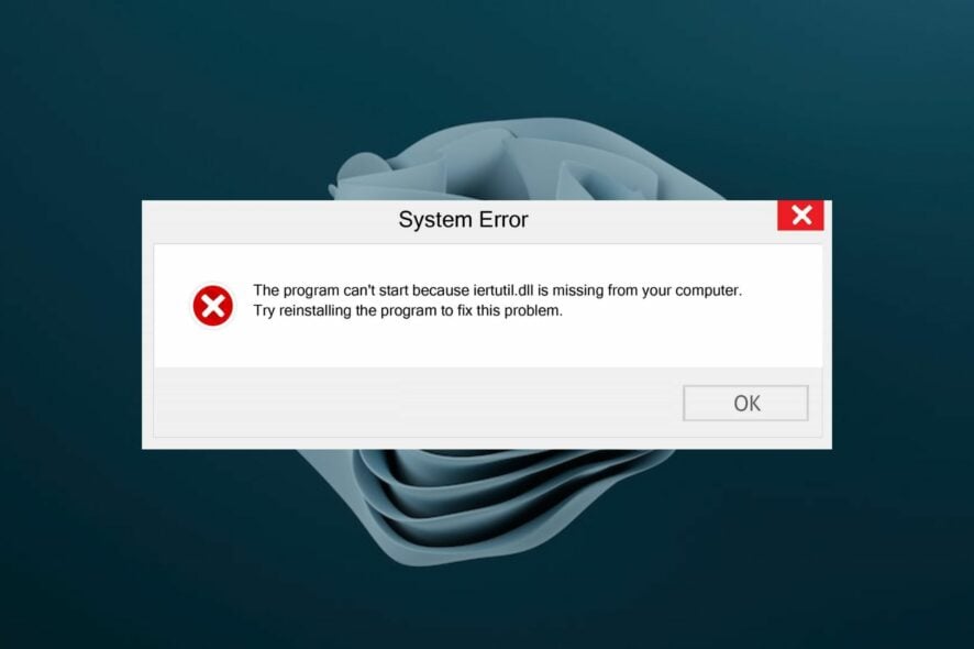 Восстановление Iertutil.dll в Windows