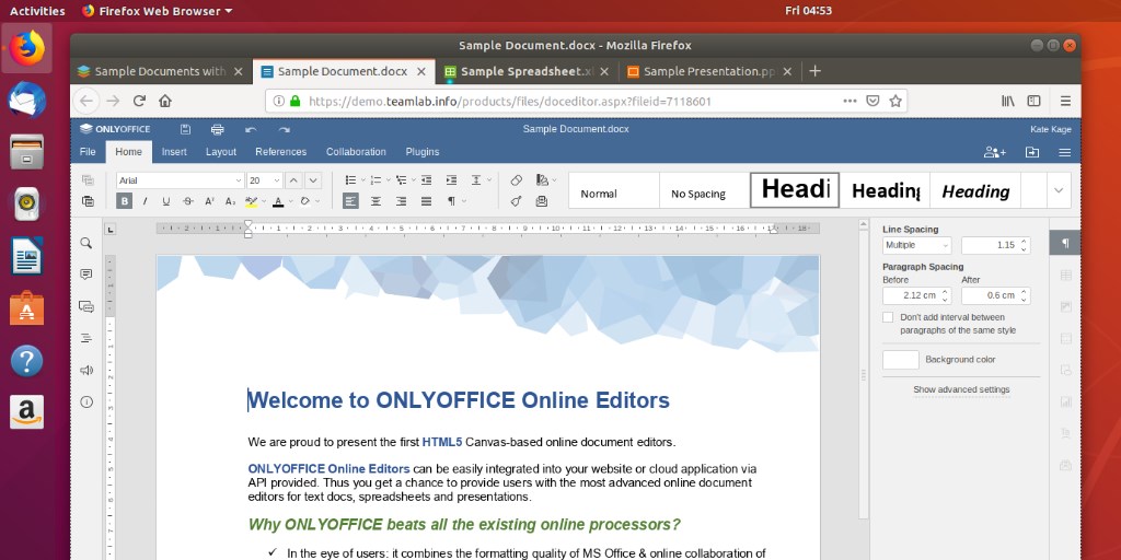 Установка ONLYOFFICE Community на Ubuntu 18.04