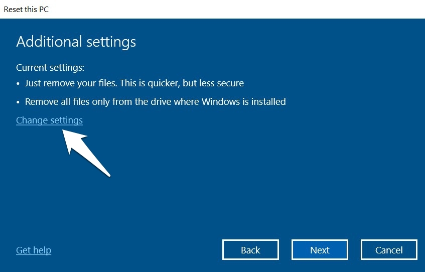 Дополнительные параметры