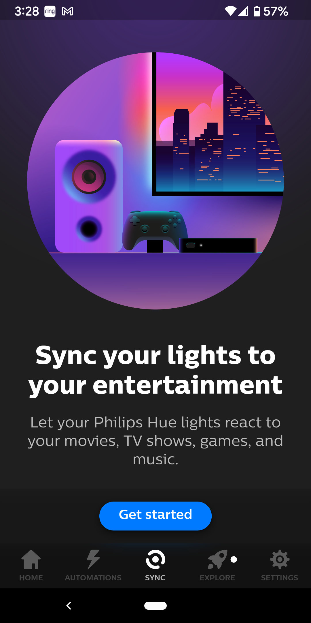 Hue get started screen 7