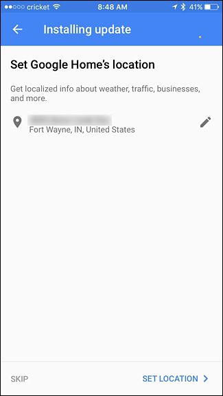 Экран с настройками почтовых уведомлений Google Home