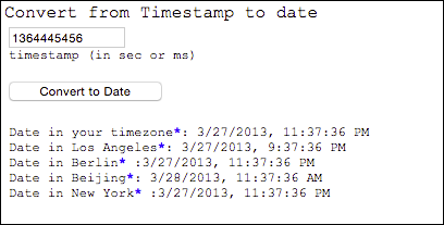 Конвертер временных меток — пример корректного преобразования даты и времени