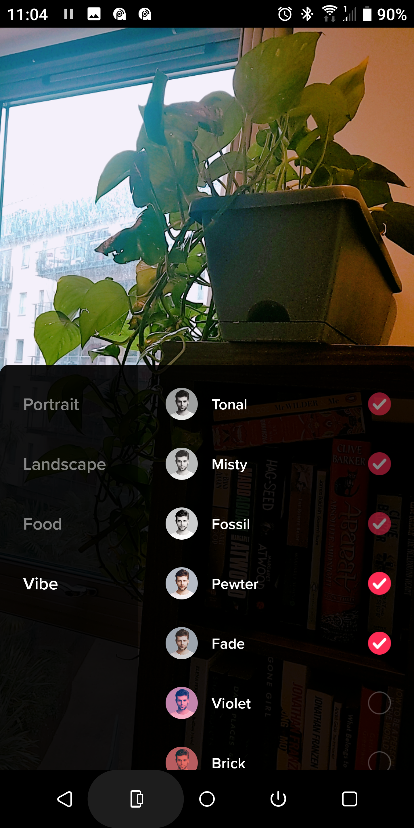 превью фильтра Mint в TikTok