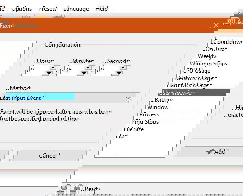 Типы событий в Shutter
