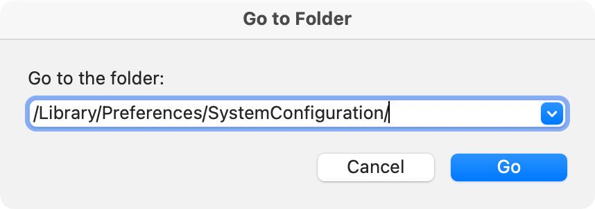 Папка конфигурации сети