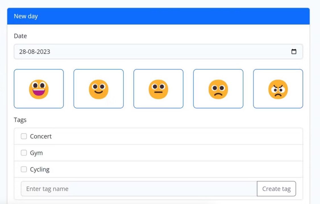 скриншот приложения Tell Molly для онлайн‑журнала
