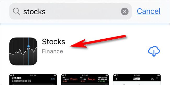 Нажмите на запись приложения в App Store, чтобы открыть страницу с деталями.