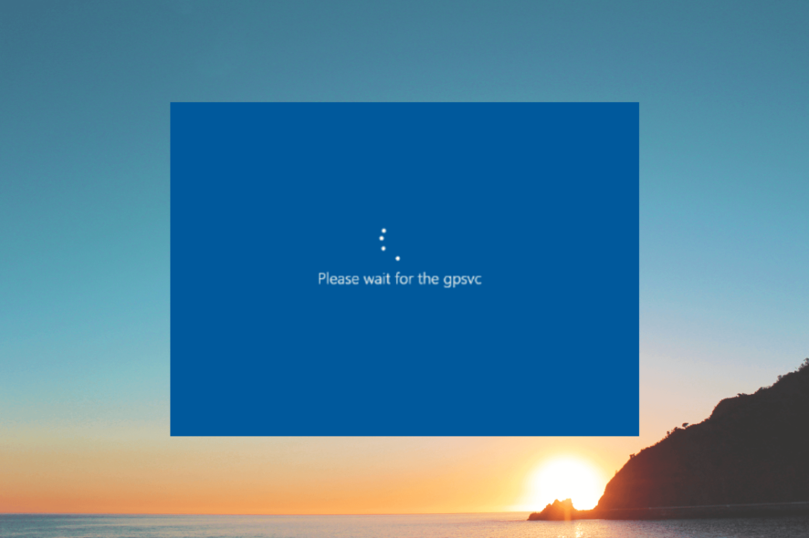 Исправление ошибки «Please wait for the gpsvc»