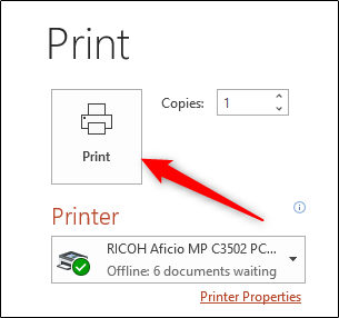 Кнопка Печать