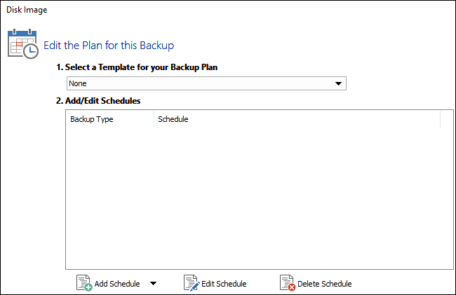 Настройка расписания резервного копирования и политики хранения образов