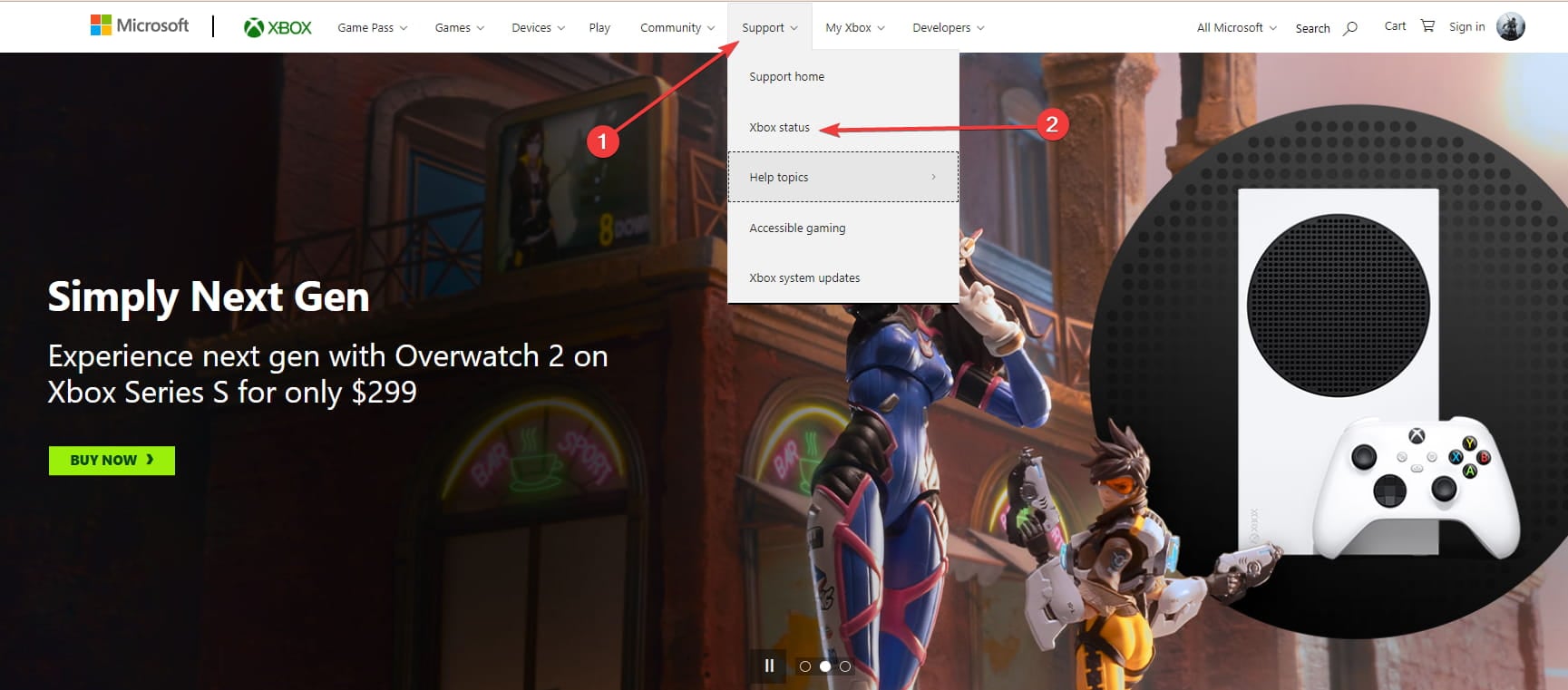 Статус Xbox Live